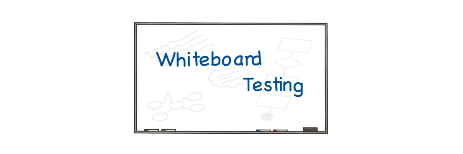 Whiteboard Testing Banner